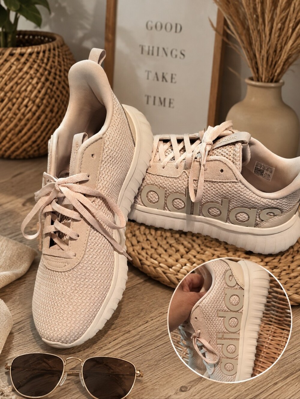 Adidas Kaptir Base Sneakers Women’s 8.5 NWT – Beige Neutral